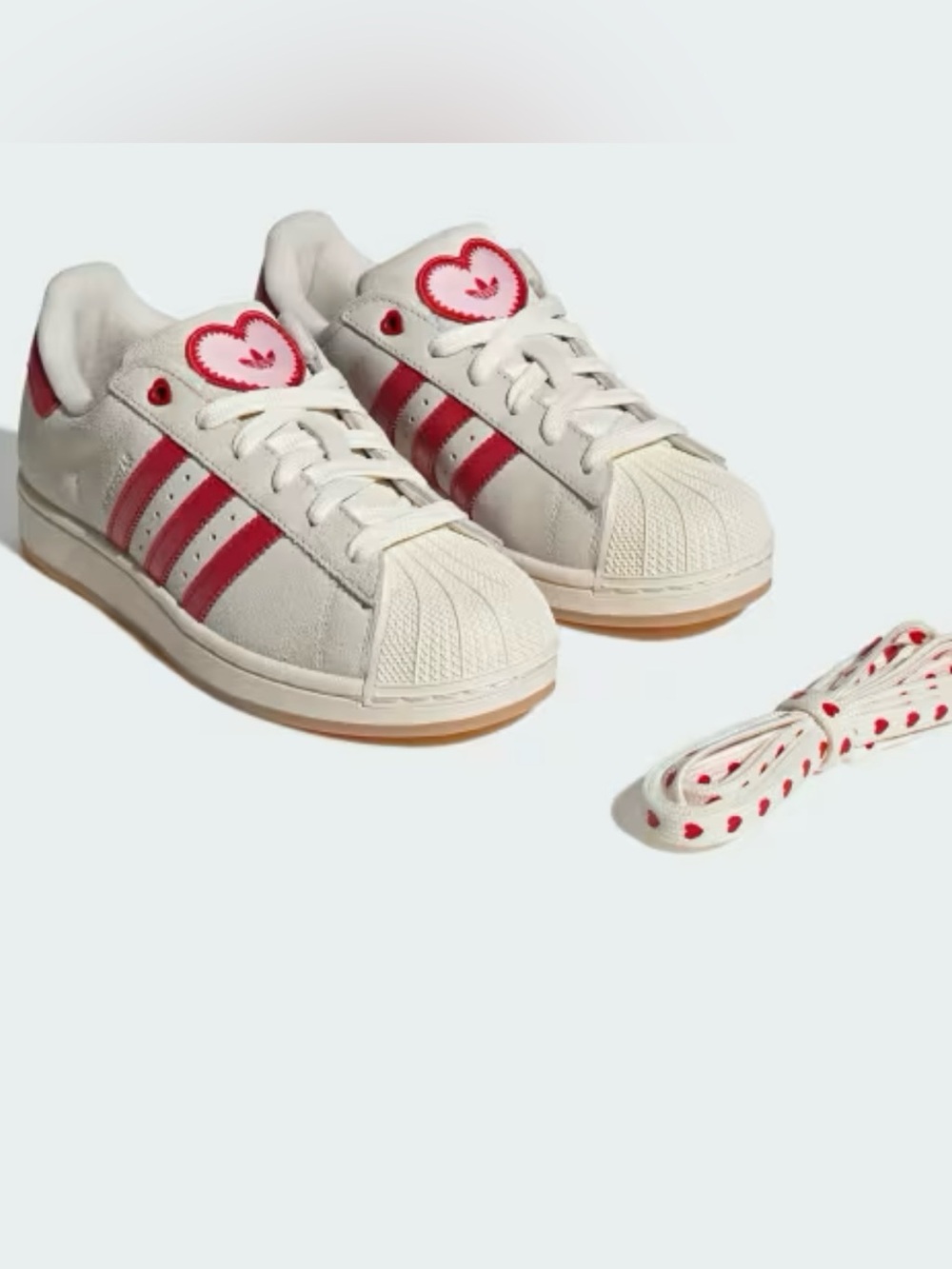 Adidas Superstar II Women’s Heart Shell Toe Classic Shoes Size 8 1/2
